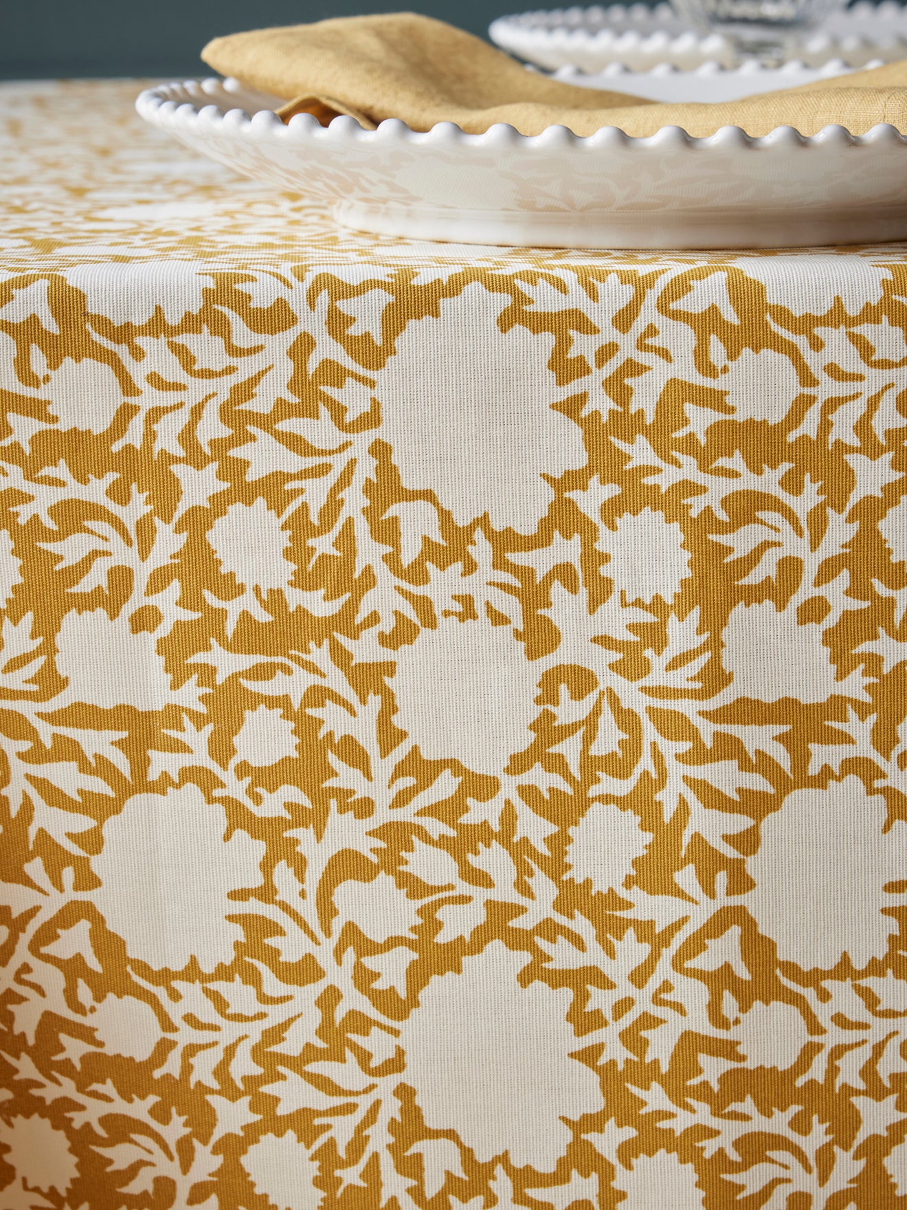 Jaïpur-Tischdecke aus beschichteter Baumwolle