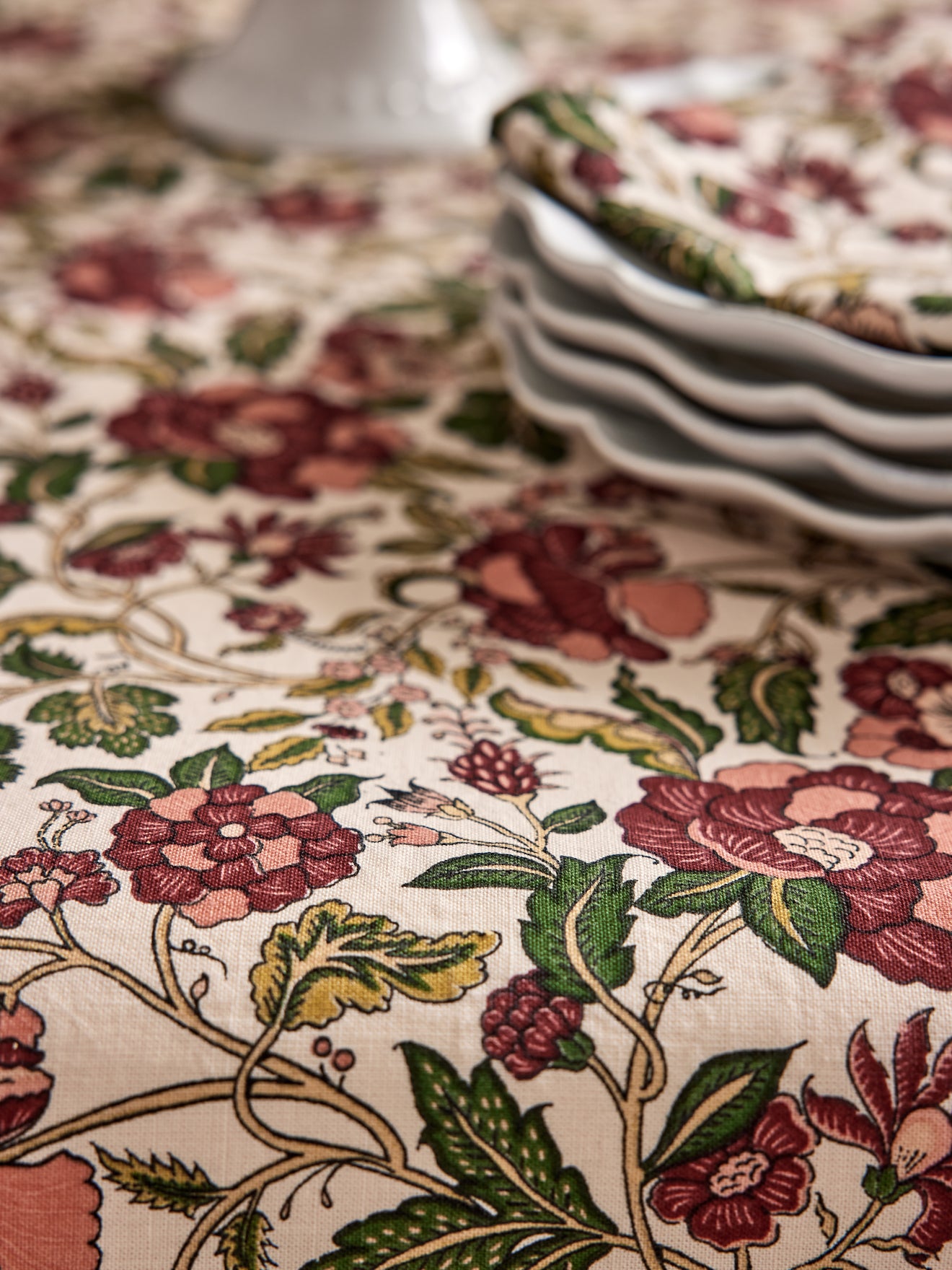 Tischdecke in Leinen-Optik - Weihnachtskollektion