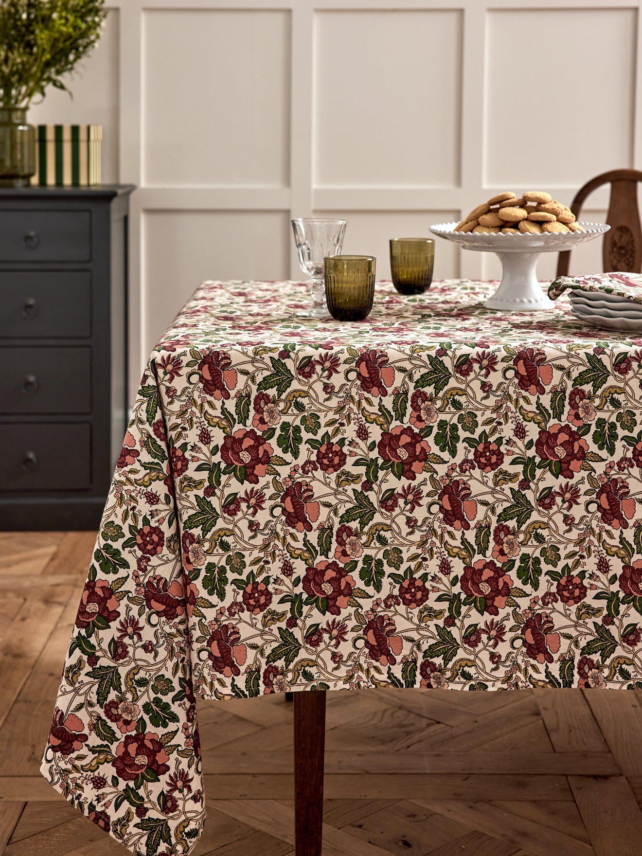 Tischdecke in Leinen-Optik - Weihnachtskollektion