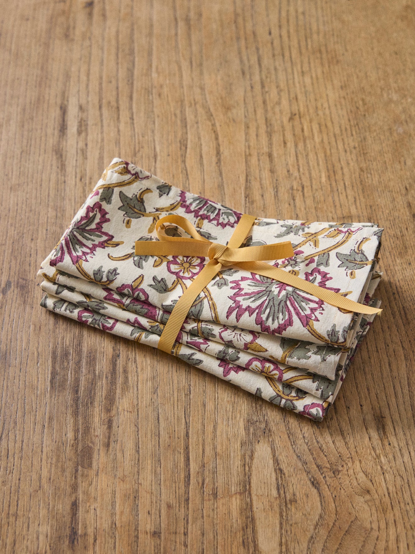 Stoff-Servietten im indischen Stil, 4er-Set