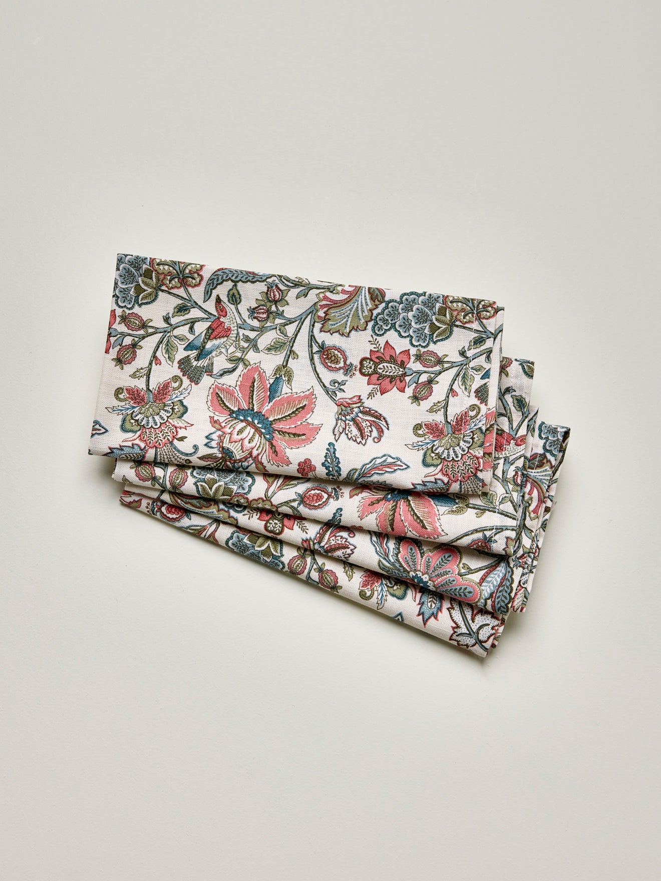 Serviette de table Augustine coton tramé aspect lin - lot de 4