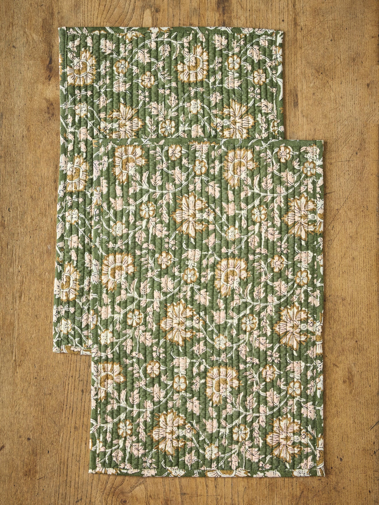 Indisches Stoff-Tischset, 2er-Set