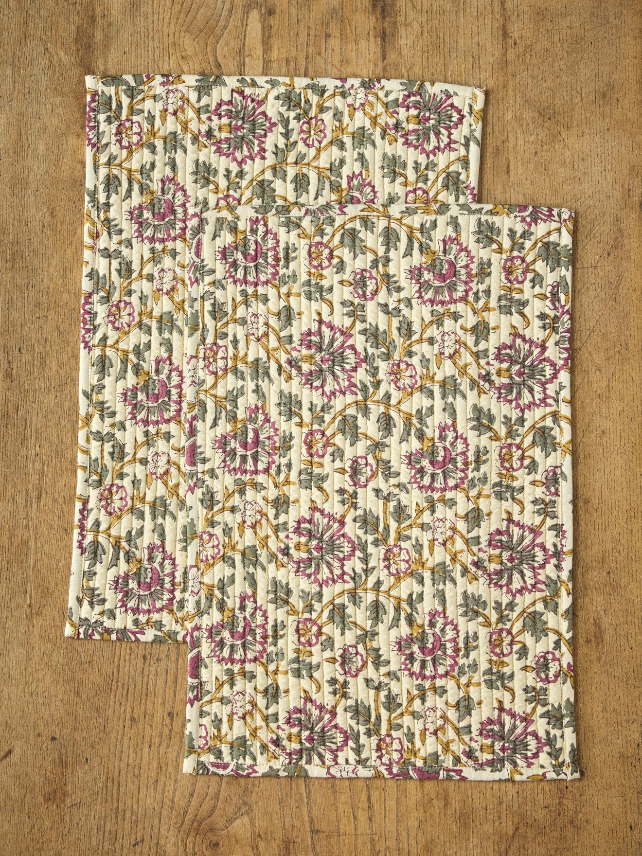 Indisches Stoff-Tischset, 2er-Set