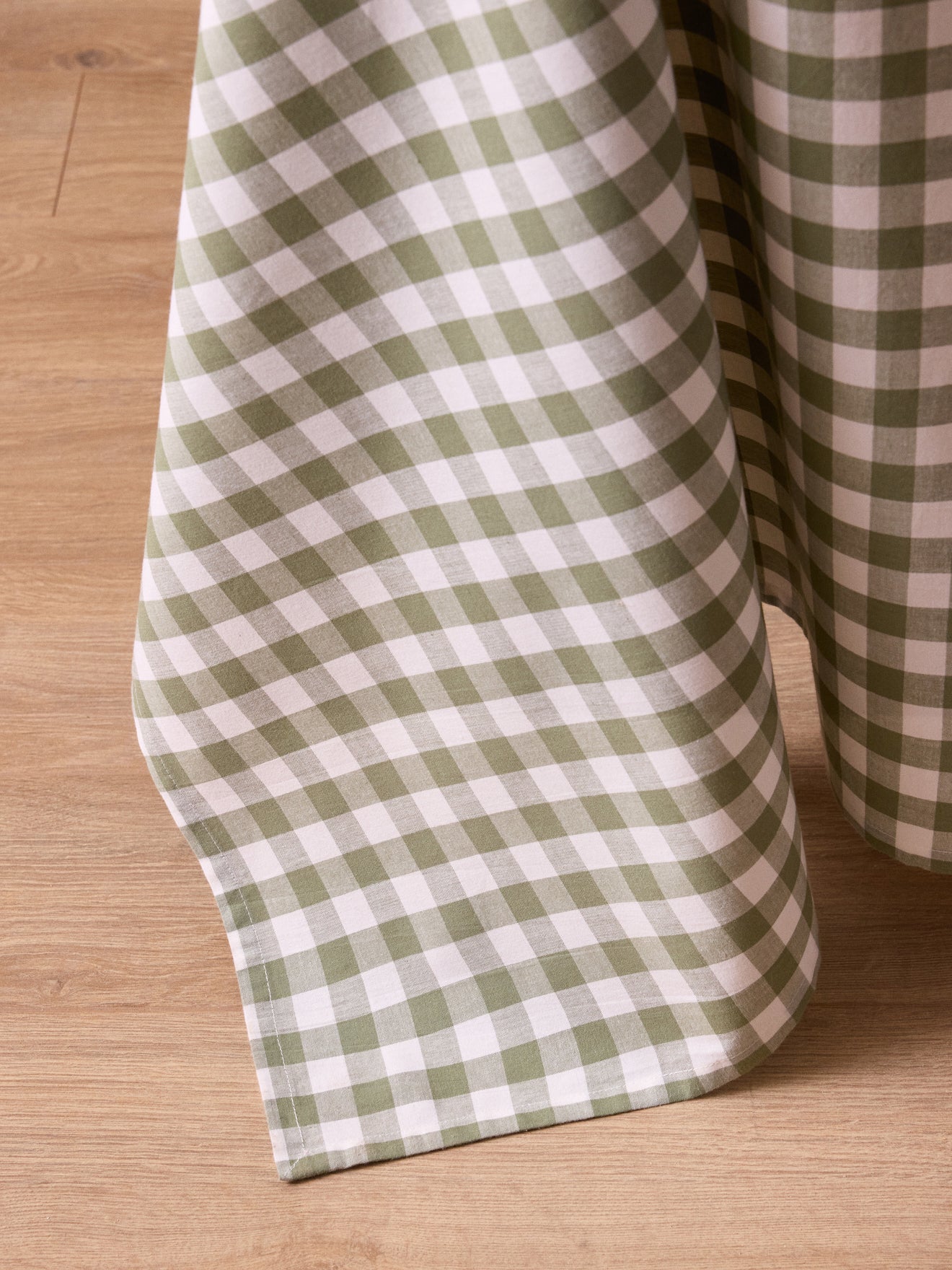 Tichdecke mit Vichy-Karos aus Baumwolle