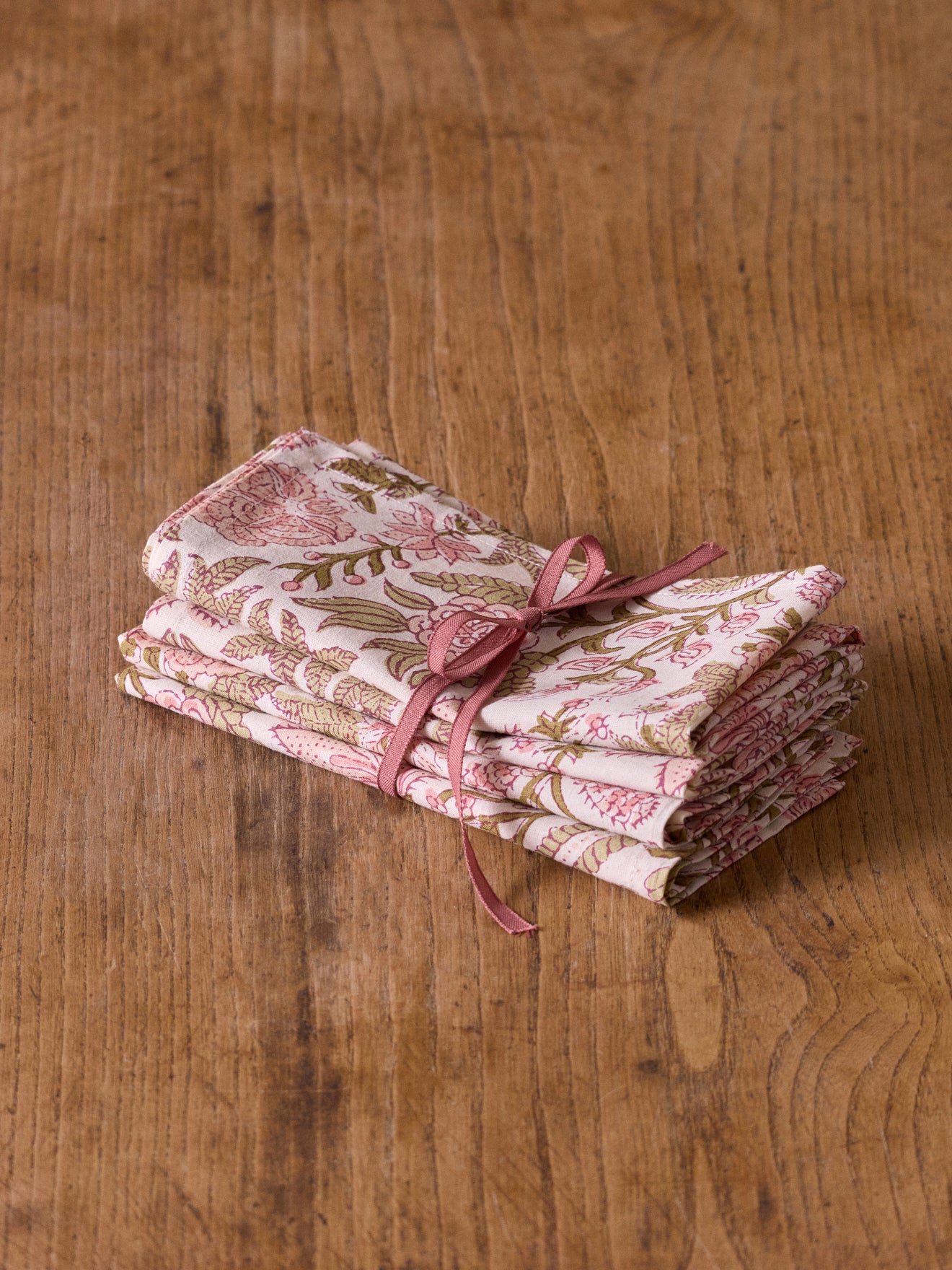 Serviettes de table imprimé indien par lot de 4