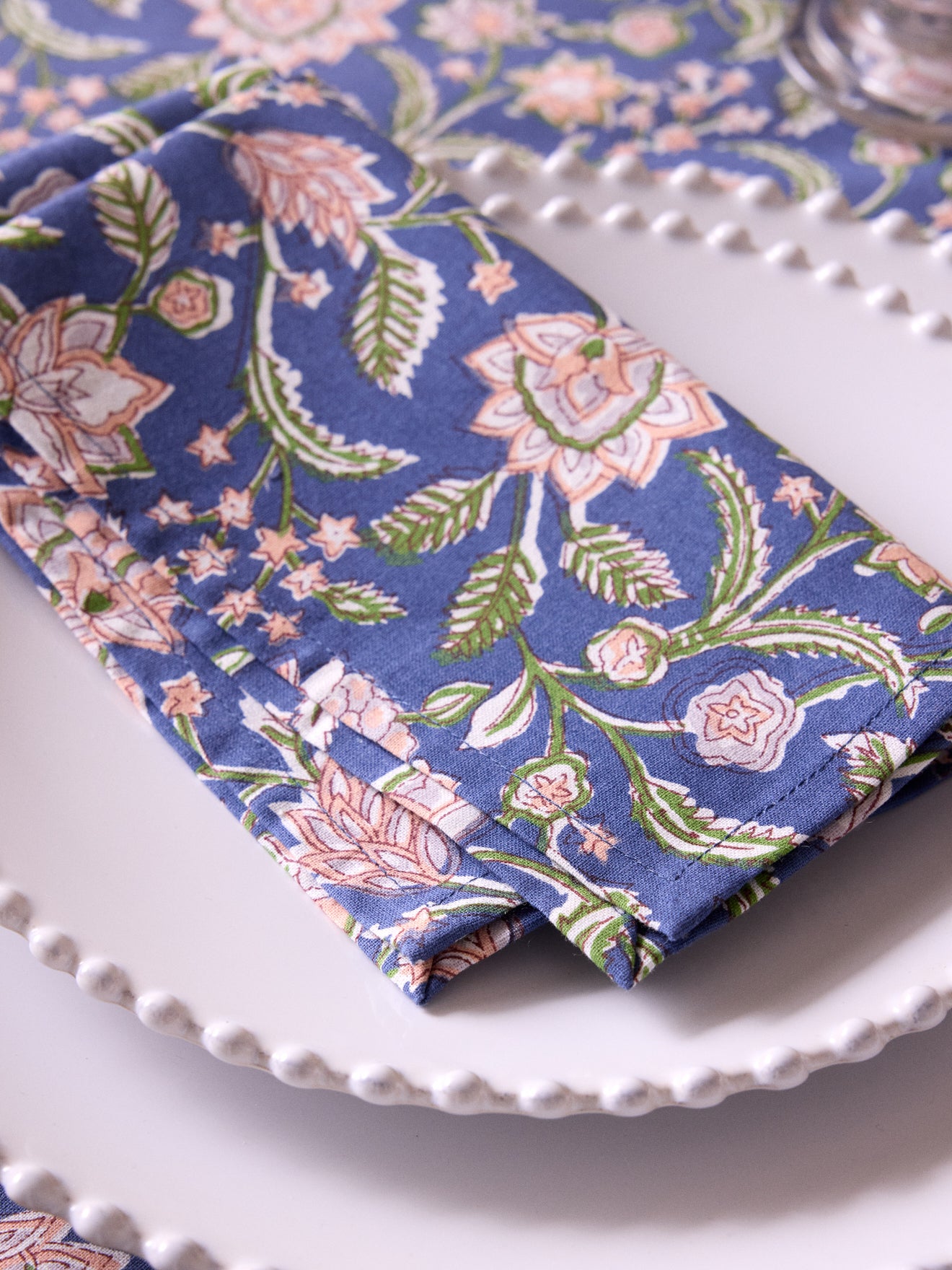 Serviettes de table imprimé Bella par lot de 4