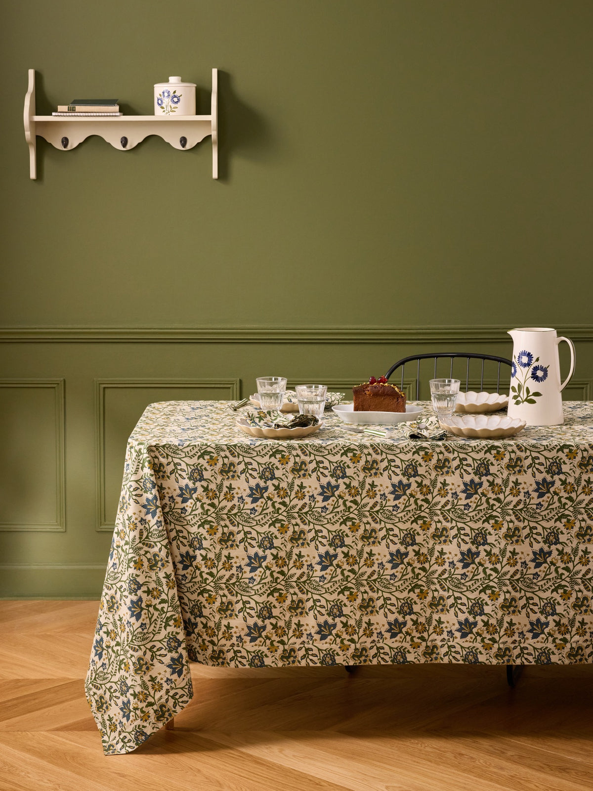 Nappe en coton imprimé indien