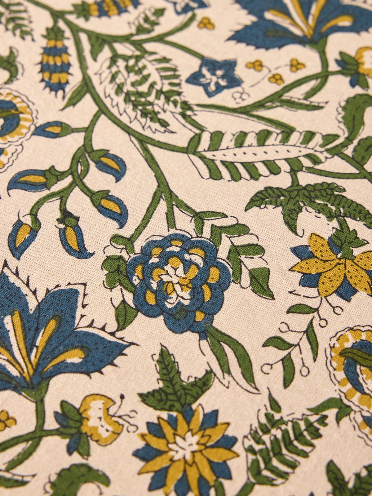 Nappe en coton imprimé indien