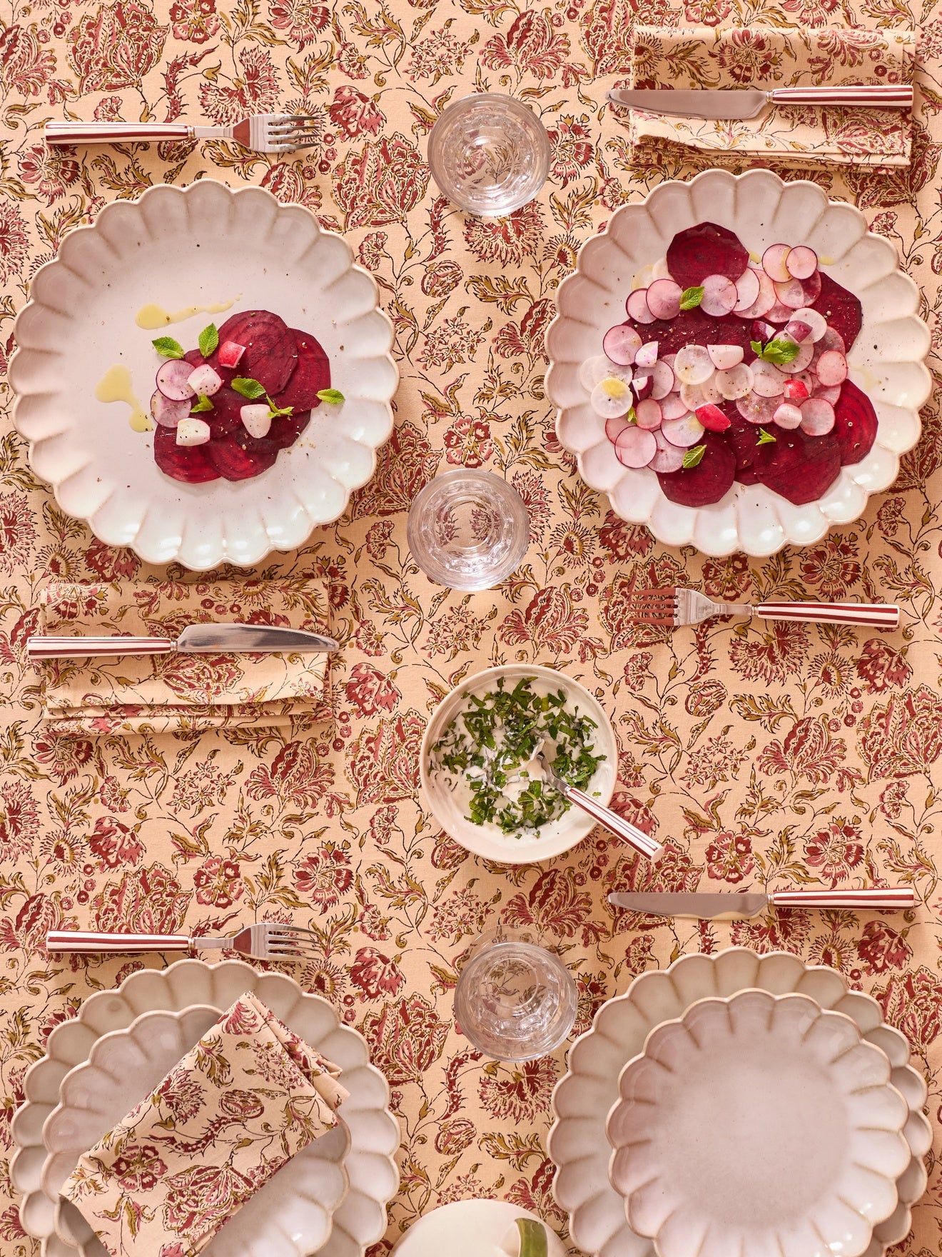 Nappe en coton indien imprimé Penjab