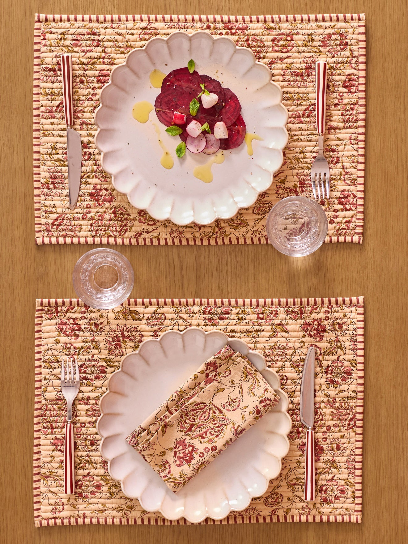 Tischsets mit Punjab-Muster, 2er-Set