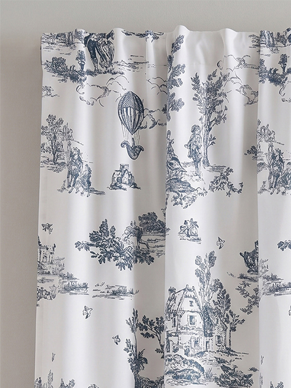 Vorhang mit Raffband - Toile de Jouy-Esprit