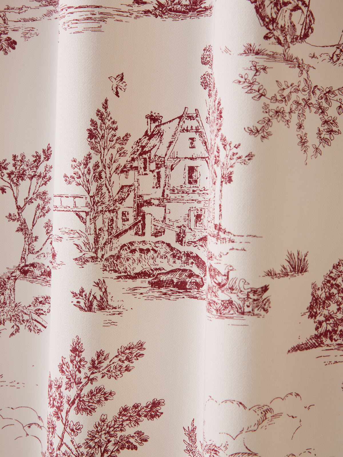 Vorhang mit Raffband - Toile de Jouy-Esprit