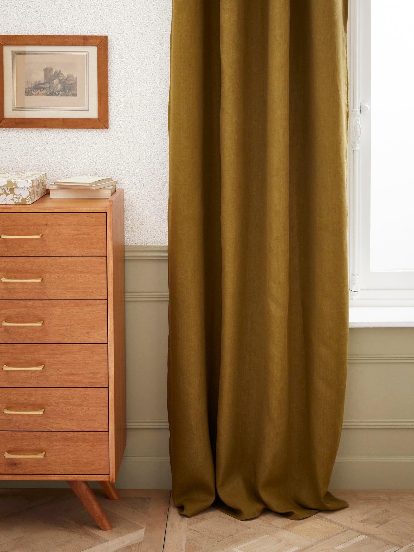 Rideau en lin occultant