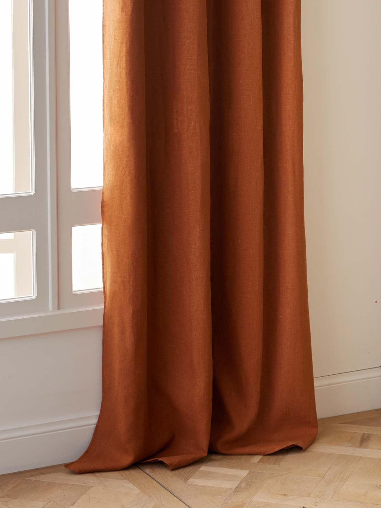 Rideau en lin occultant