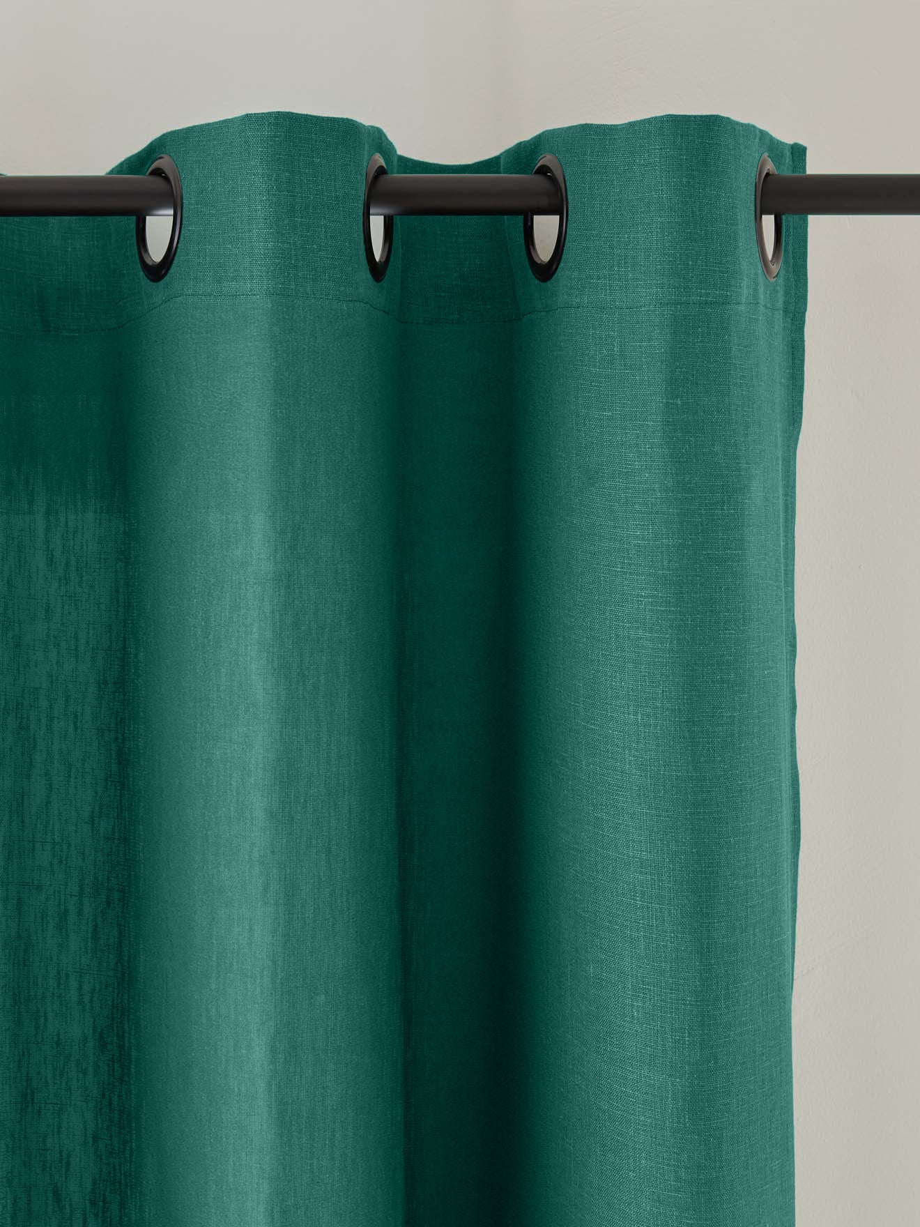 Rideau en lin à oeillets