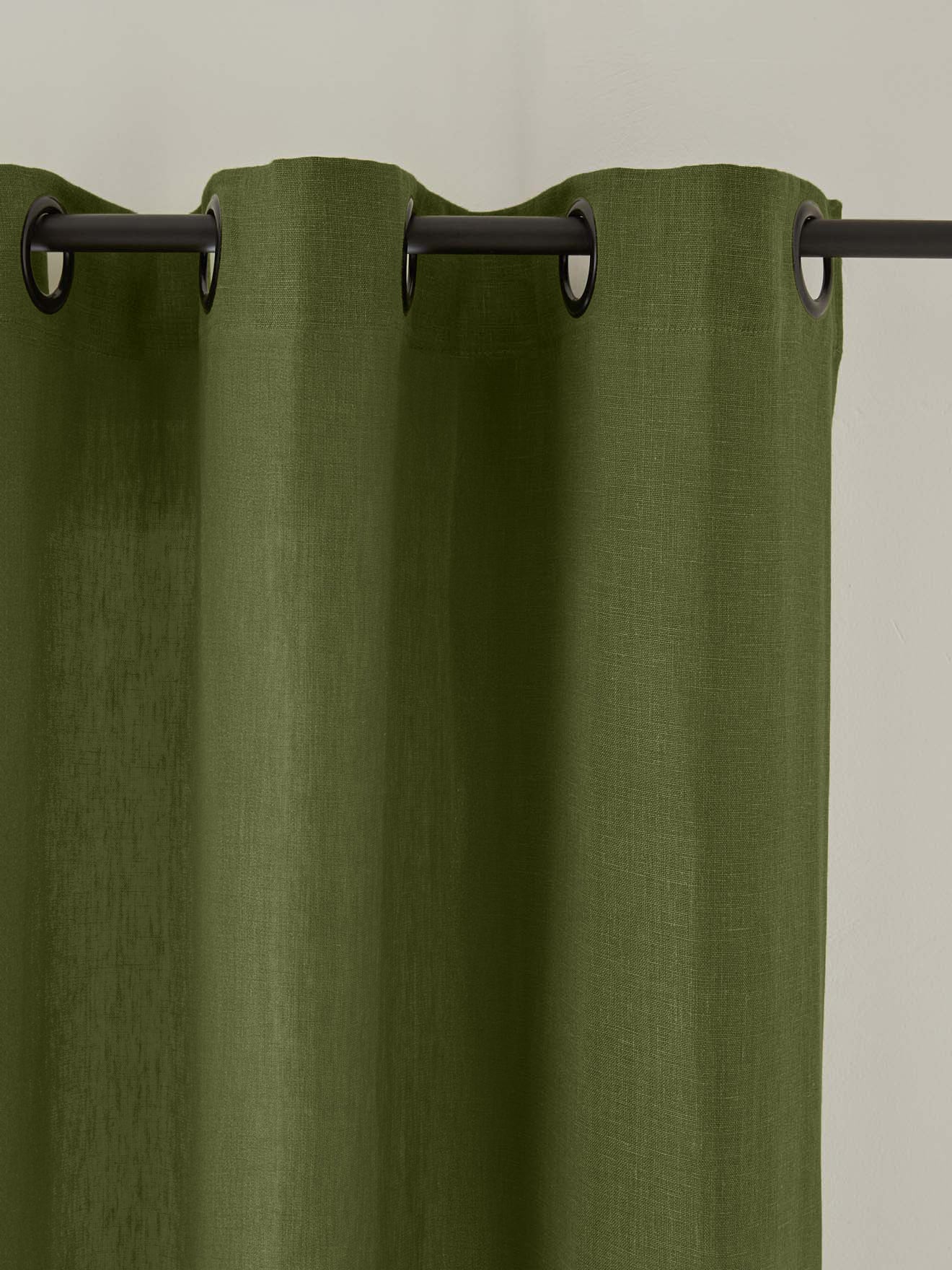 Rideau en lin à oeillets