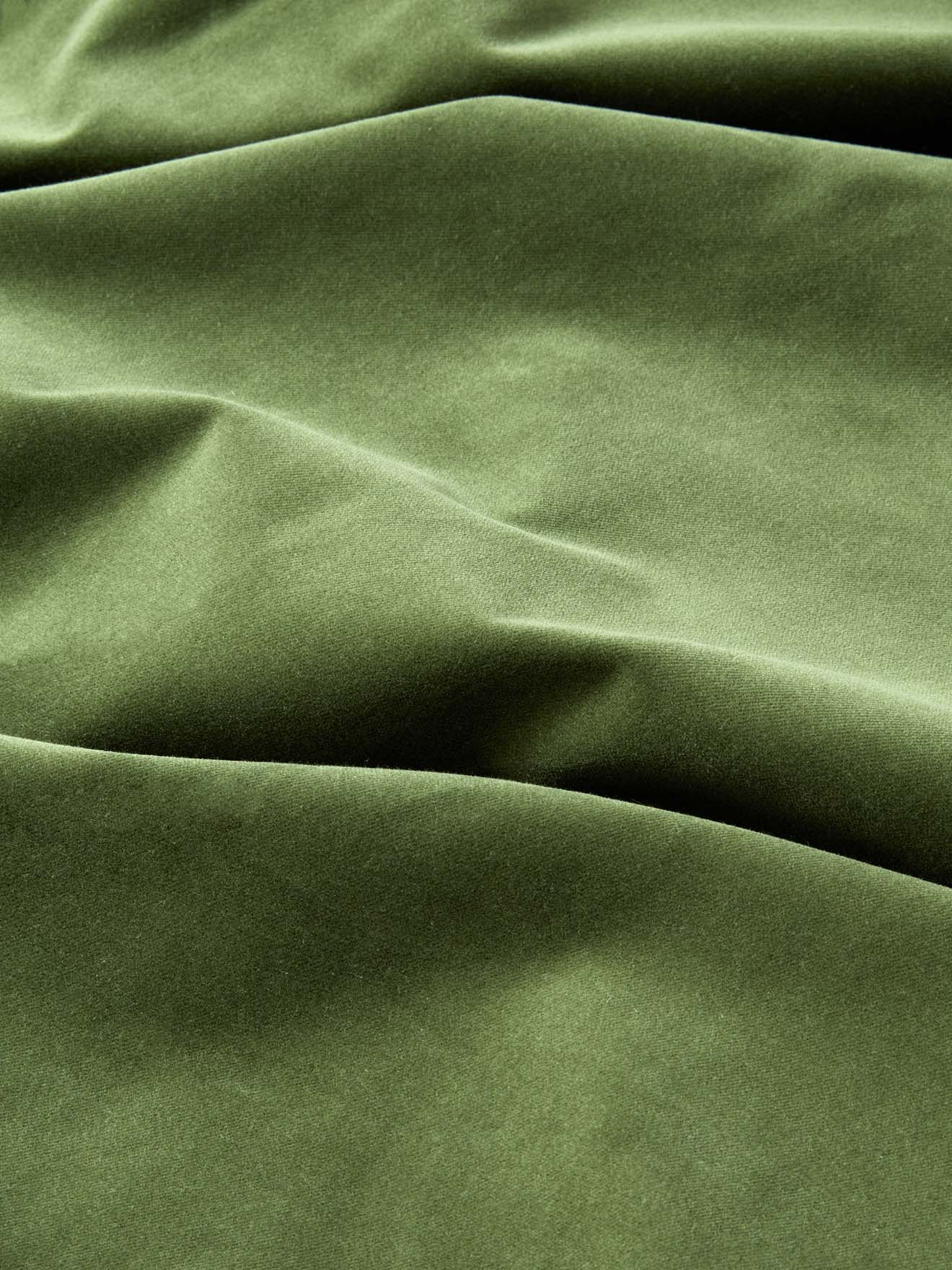 Rideau en velours ras à ruflettes