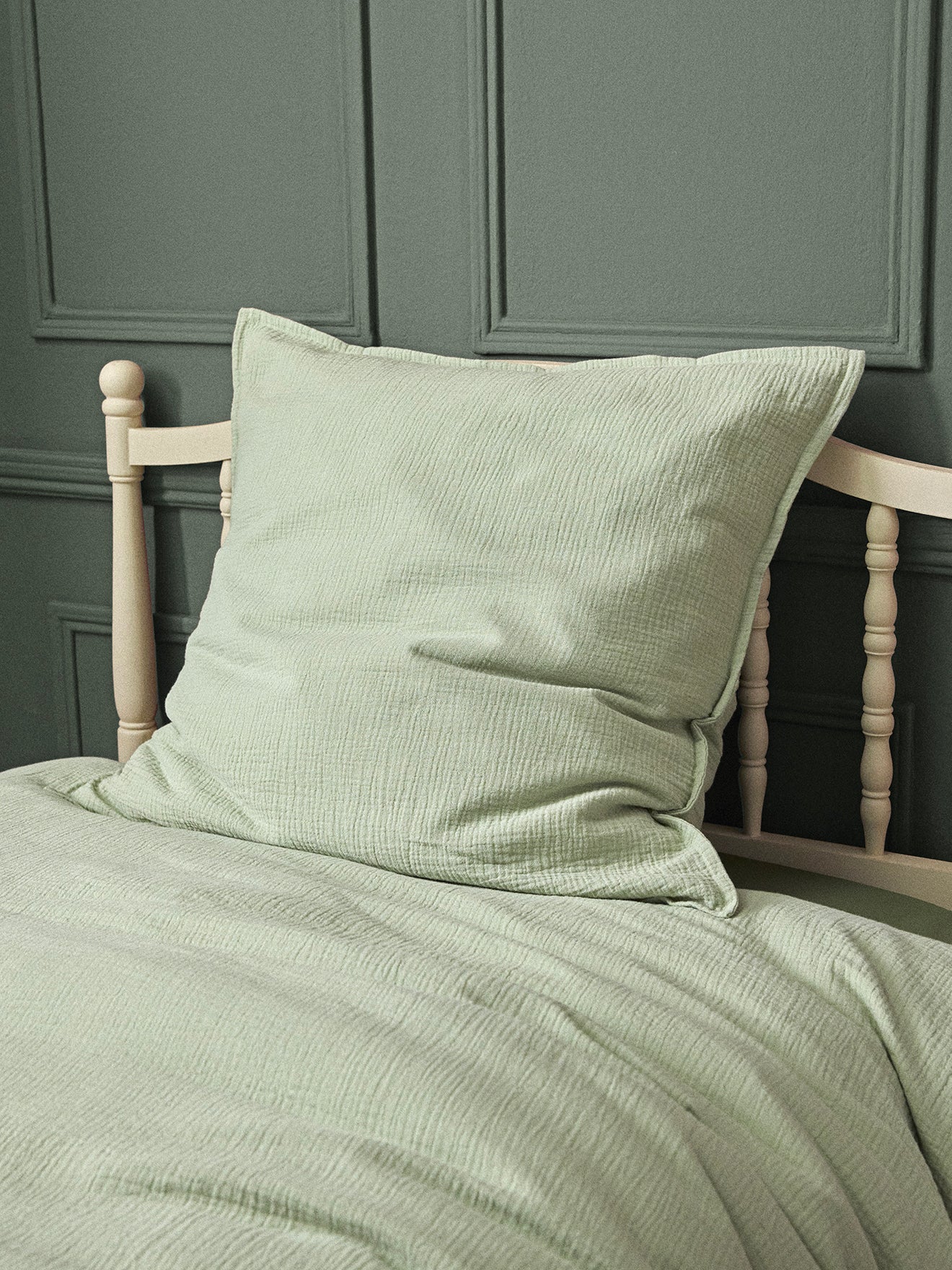 Taie d'oreiller enfant gaze de coton "Gaufrée"