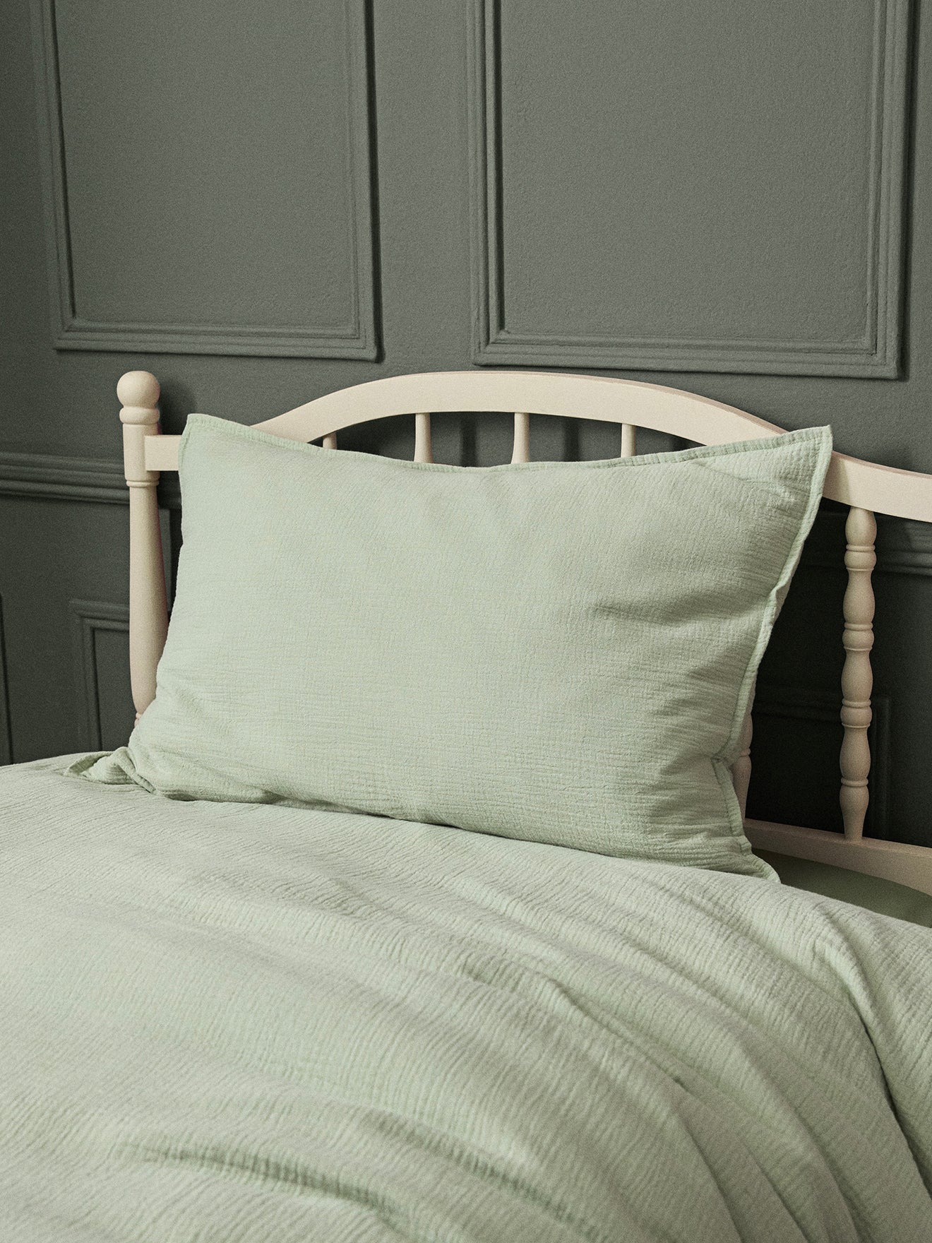 Taie d'oreiller enfant gaze de coton "Gaufrée"