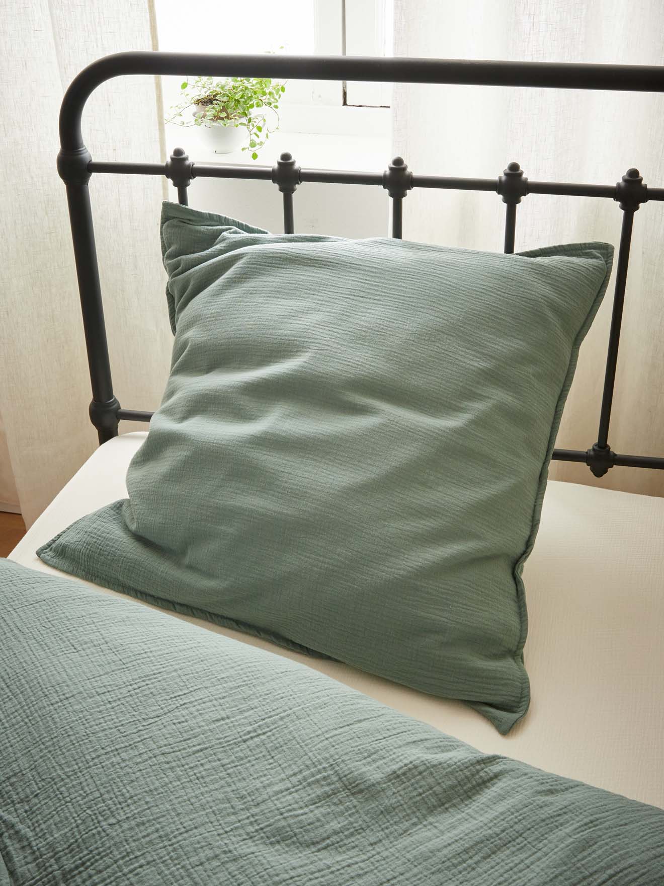 Taie d'oreiller enfant gaze de coton "Gaufrée"