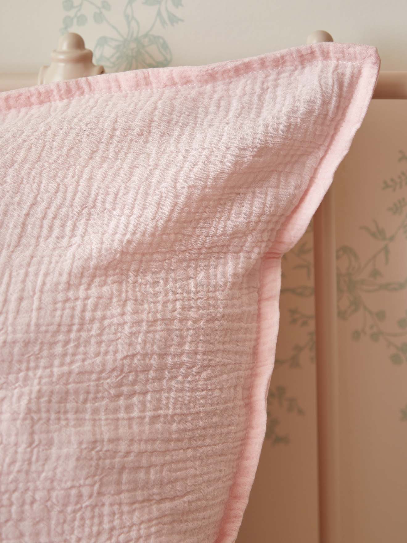 Taie d'oreiller enfant gaze de coton "Gaufrée"