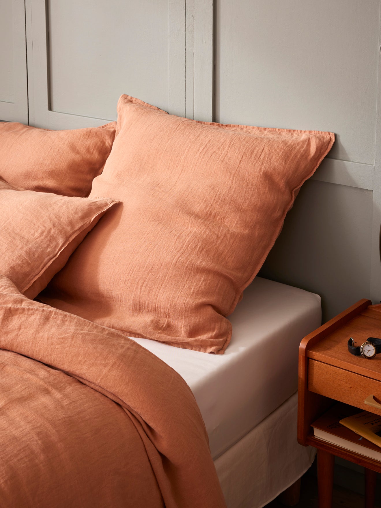 Taie d'oreiller lin lavé "Cocoon"