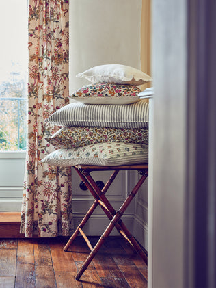 Taie d'oreiller percale de coton "Au jardin"