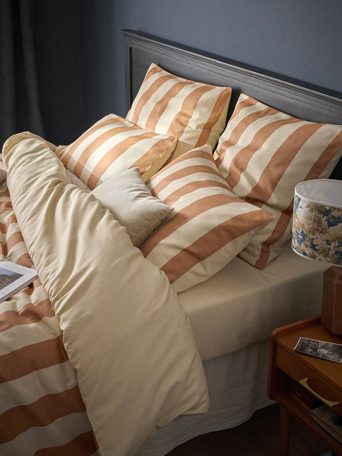 Kopfkissenbezug aus Baumwollsatin "Anouk"