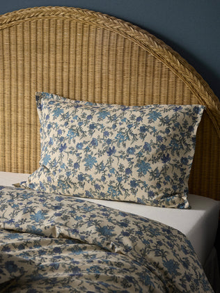 Taie d'oreiller coton aspect lin "Aurore"