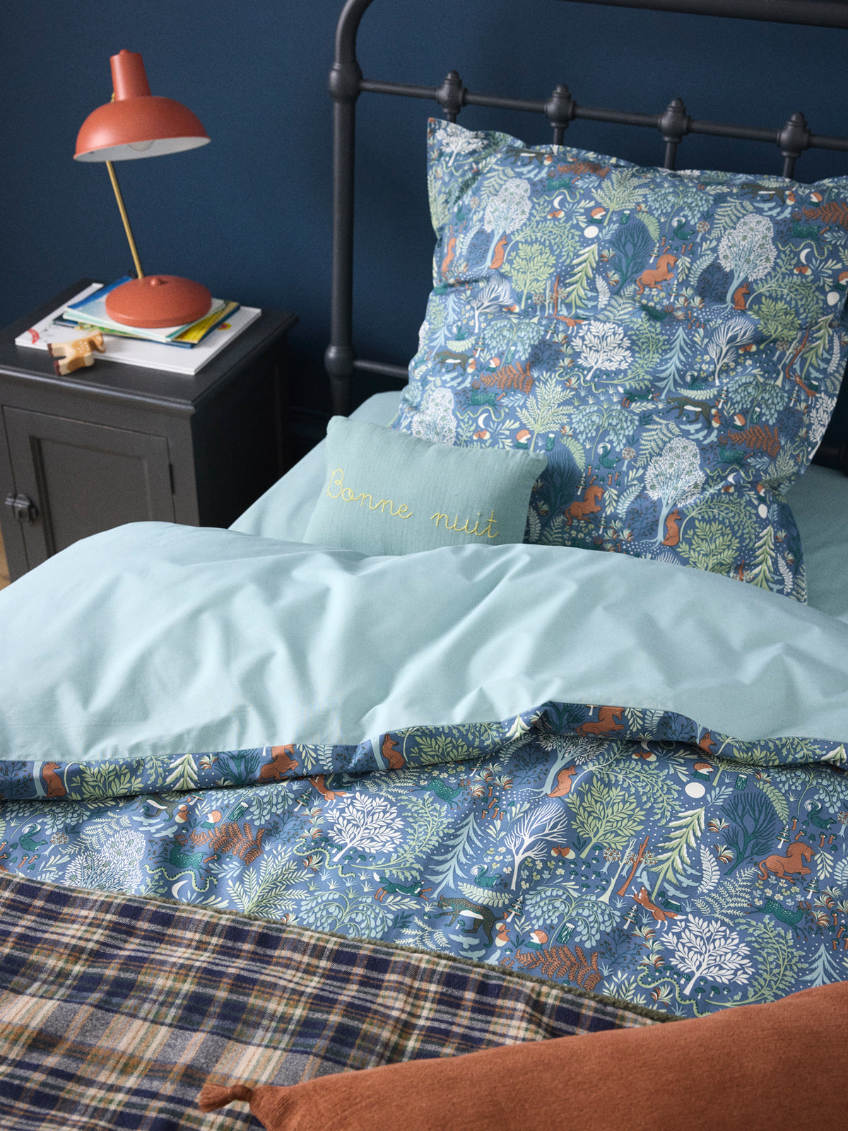 Taie d'oreiller percale de coton "Axel"