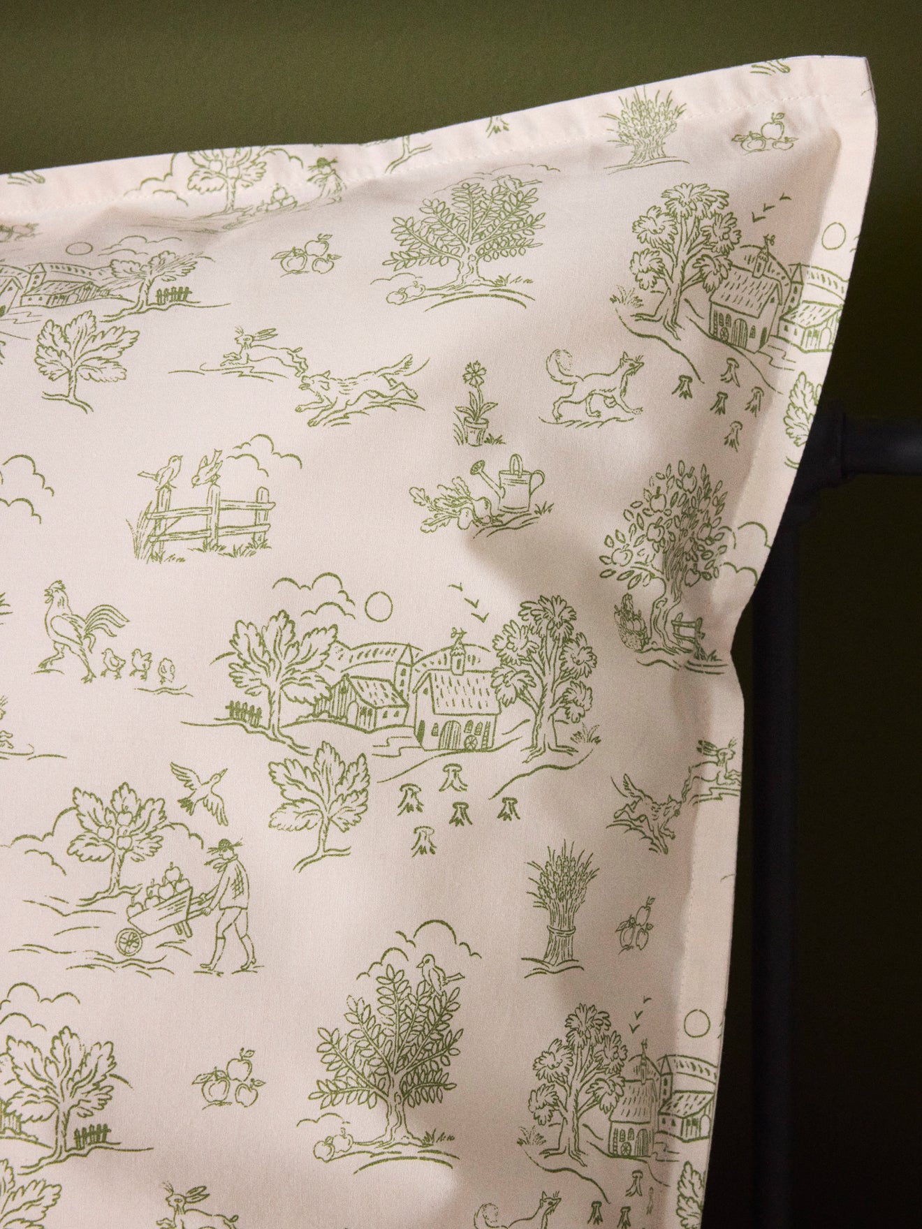 Taie d'oreiller percale de coton "Aloïs"