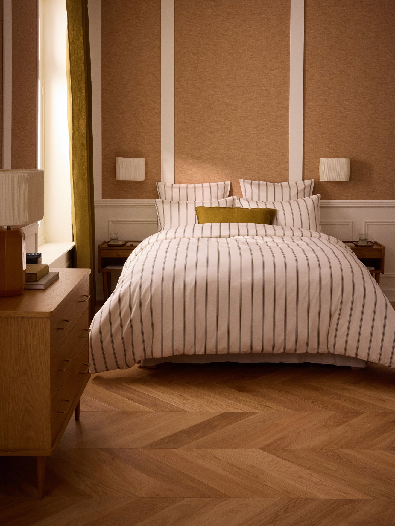 Kopfkissenbezug aus Baumwoll-Satin « Maxence »