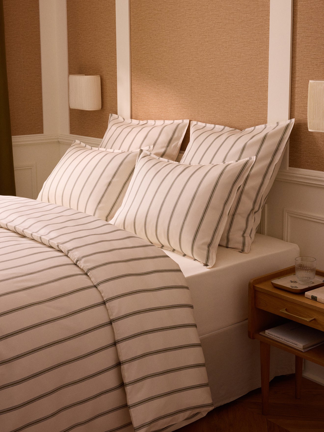 Kopfkissenbezug aus Baumwoll-Satin « Maxence »