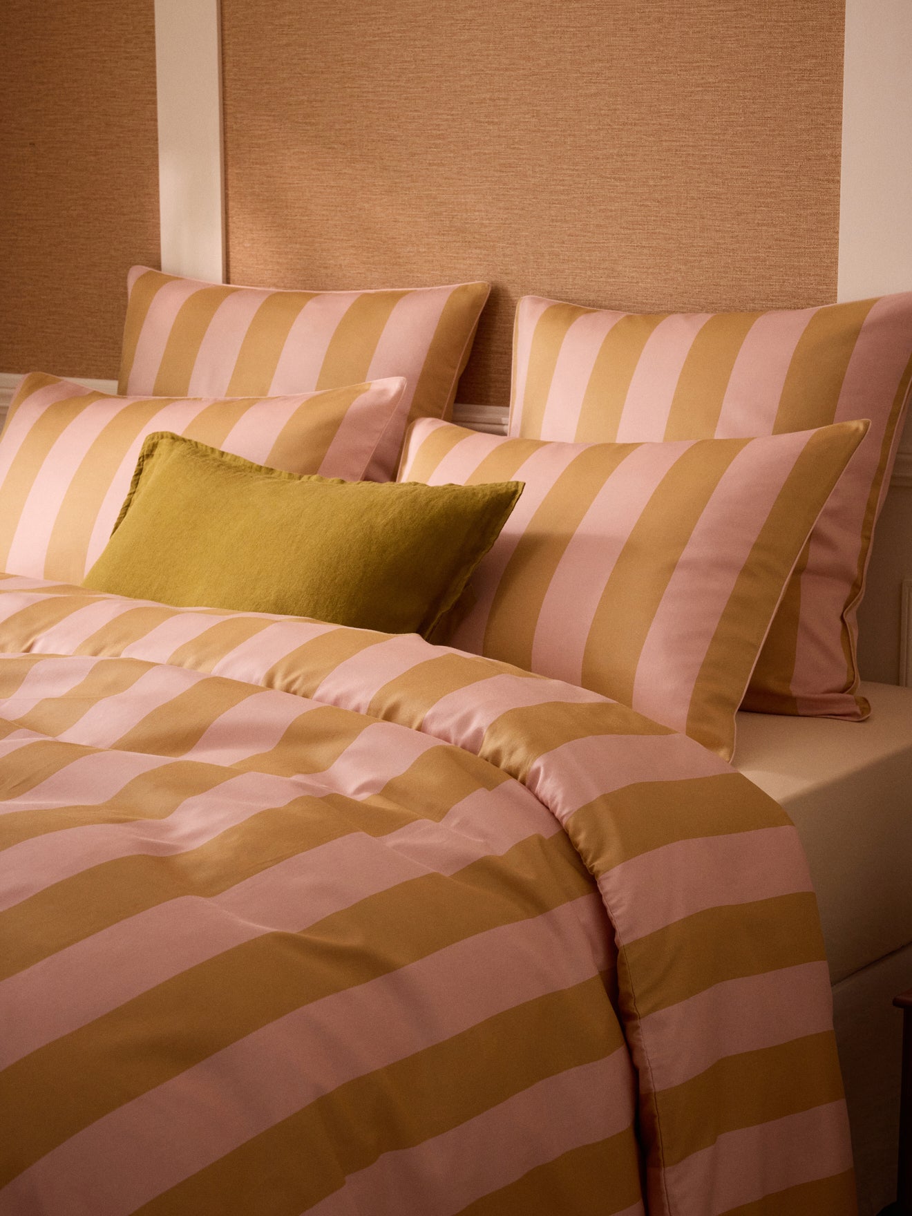 Kopfkissenbezug aus Baumwoll-Satin « Maxine »