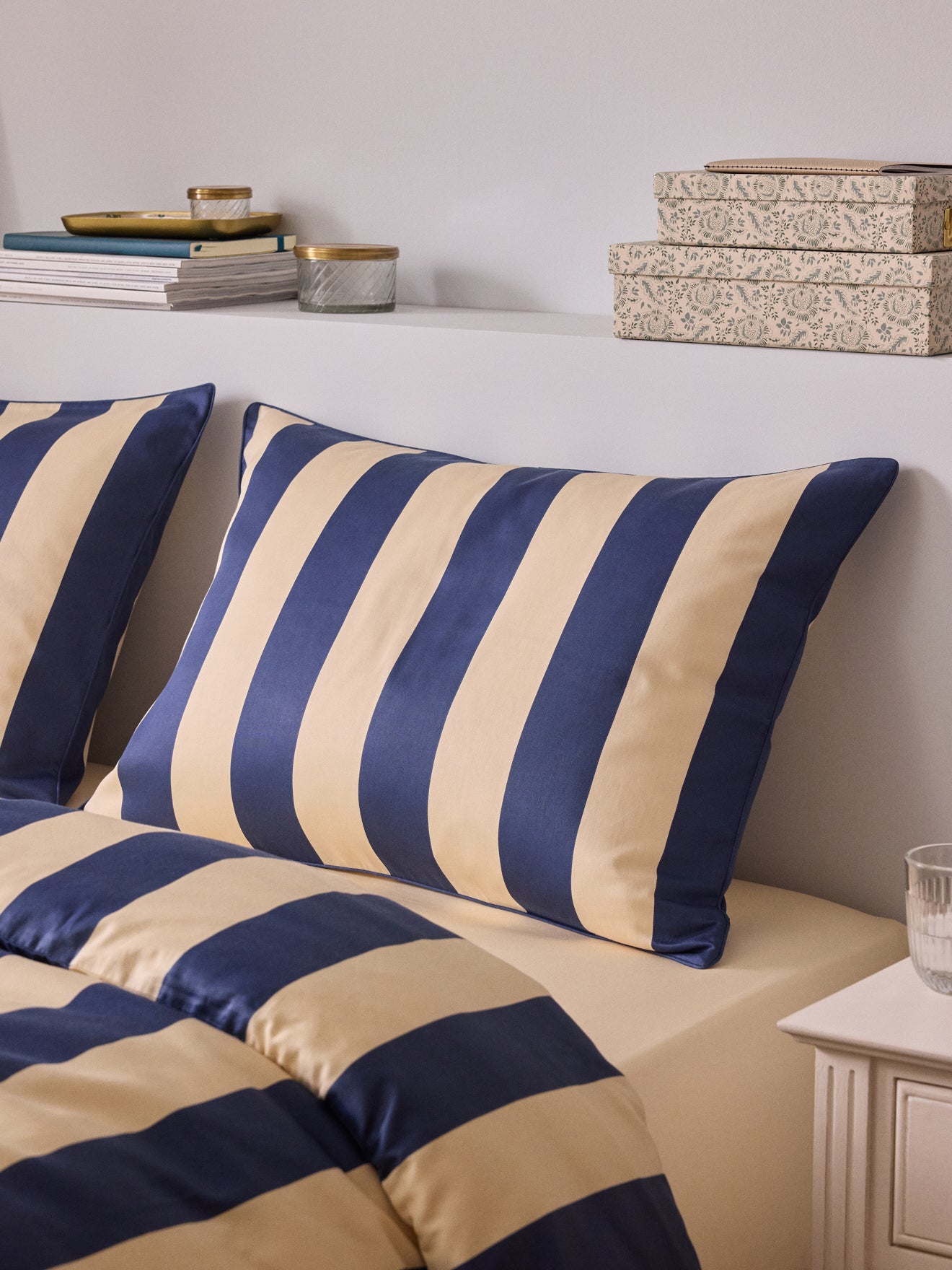 Kopfkissenbezug aus Baumwoll-Satin « Maxine »