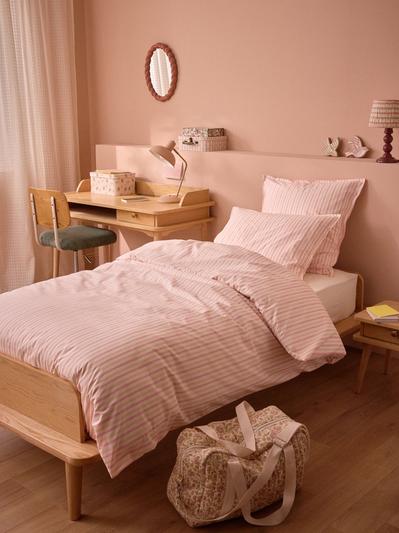 Taie d'oreiller percale de coton "Marcelle"