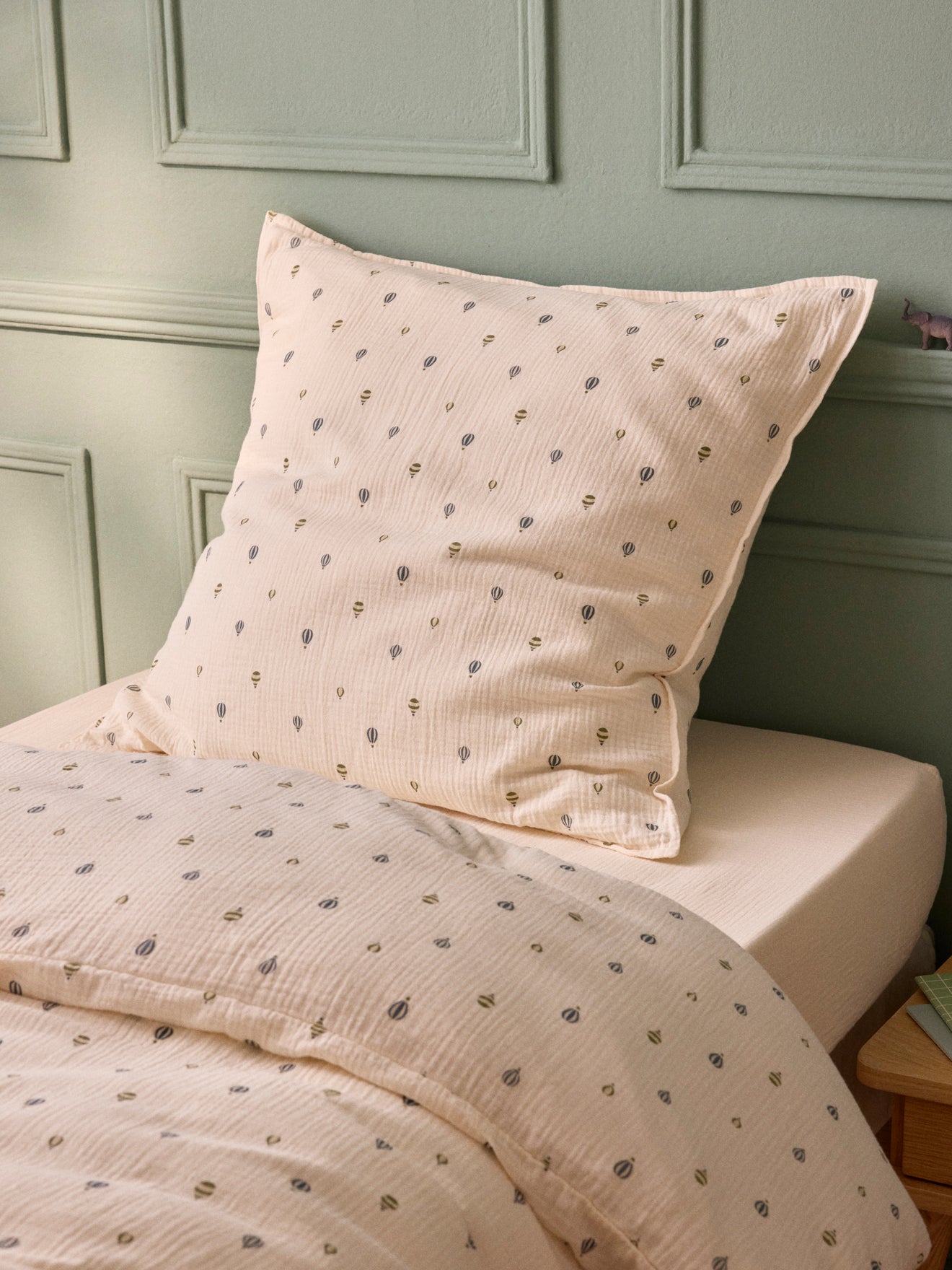 Kopfkissenbezug aus Baumwoll-Gaze « Milan »