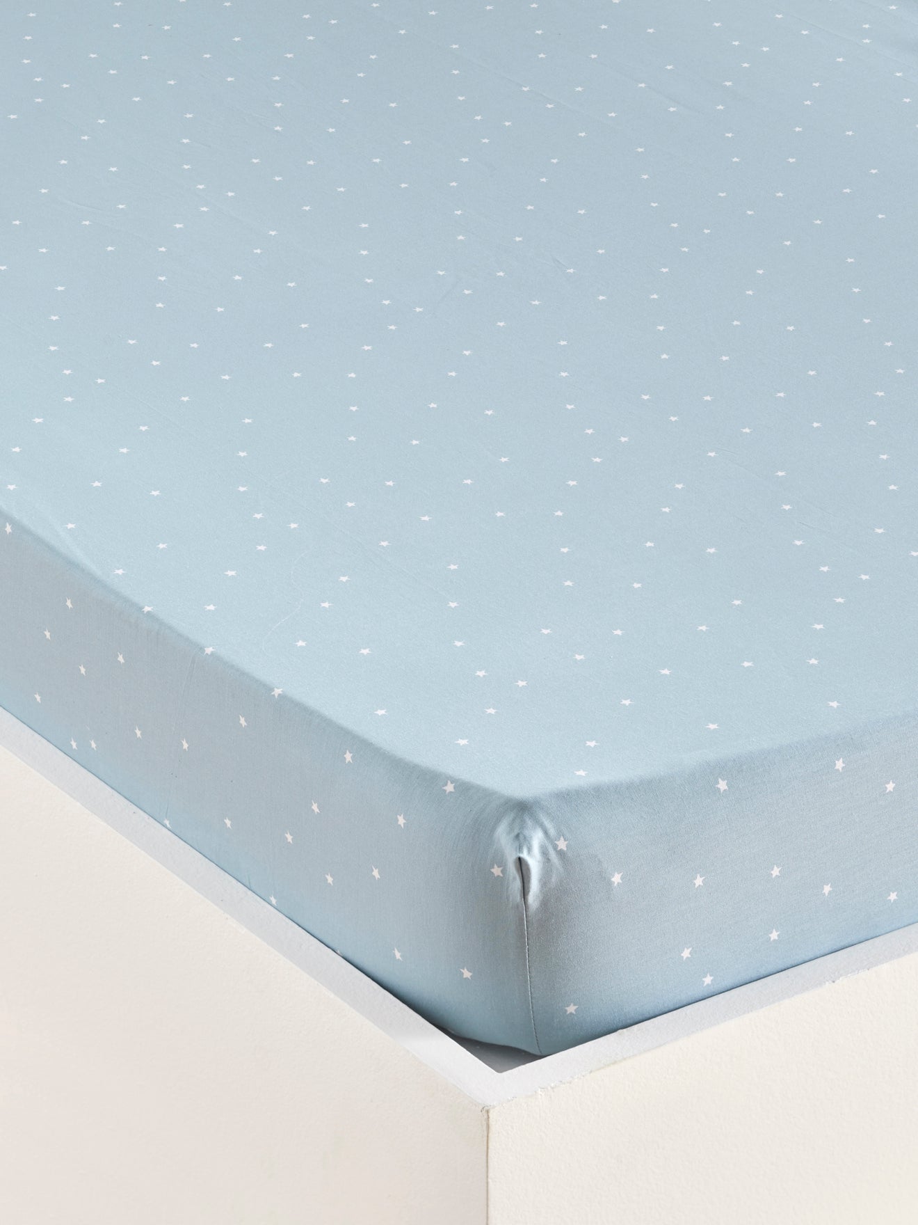 Spannbettlaken aus Baumwolle mit Sternen « Pilot »