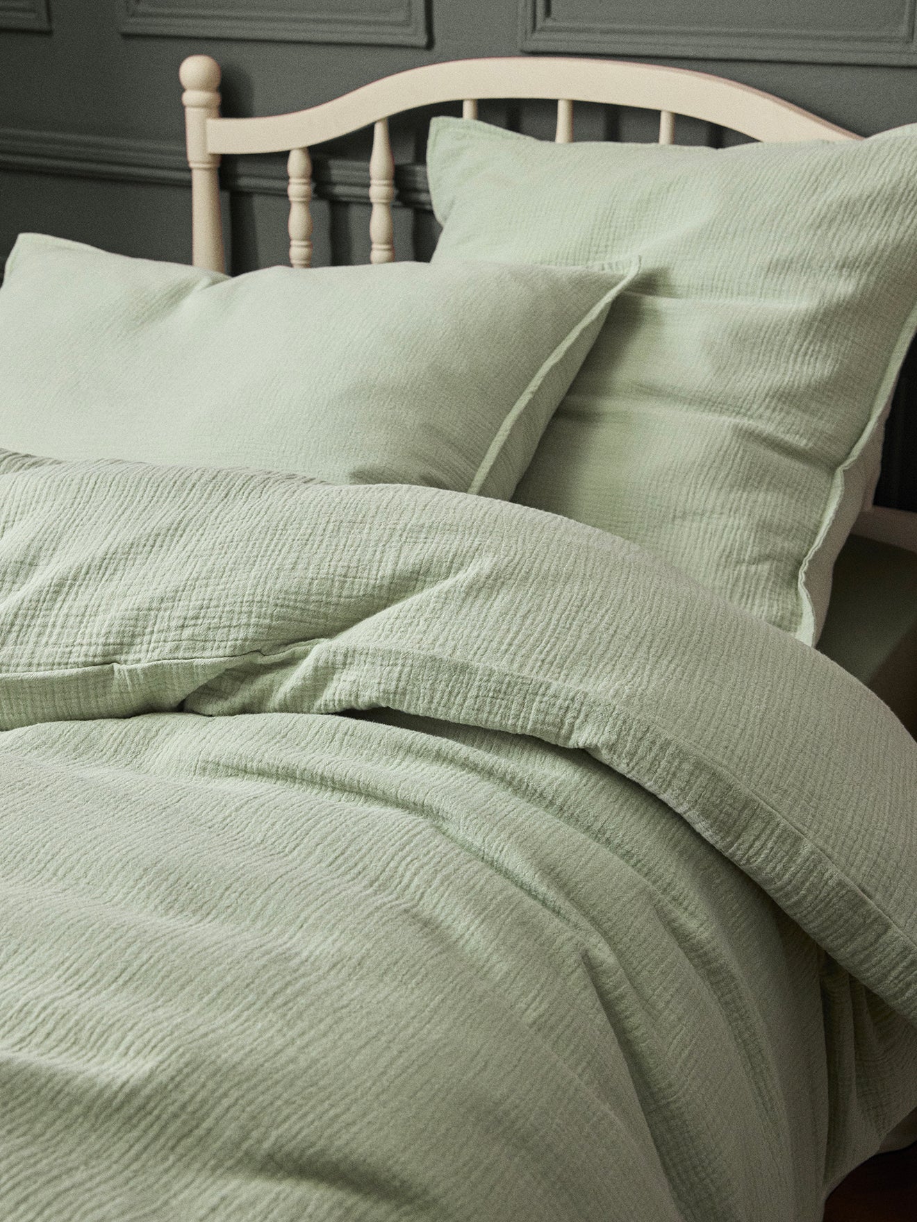 Housse de couette gaze de coton "Gaufrée"