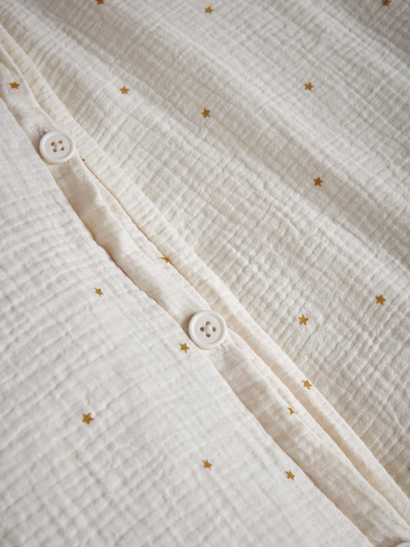 Housse de couette gaze de coton "Gaufrée Étoiles"