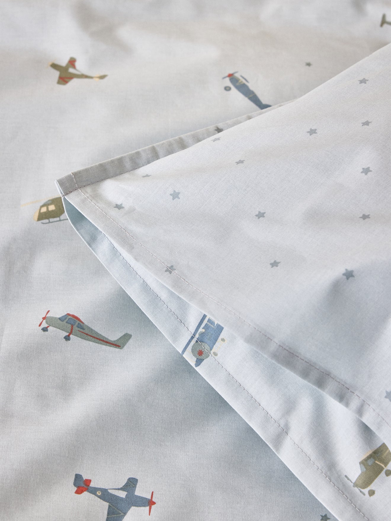 Housse de couette coton "Aviateur"