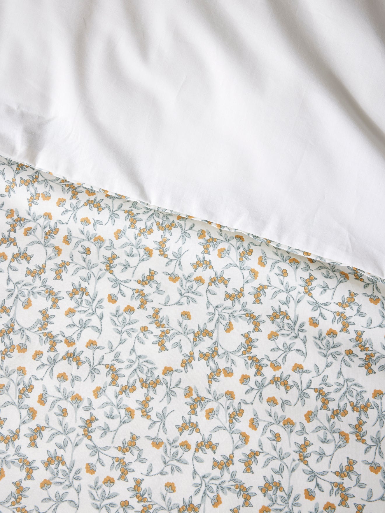 Housse de couette percale de coton "Baies sauvages"