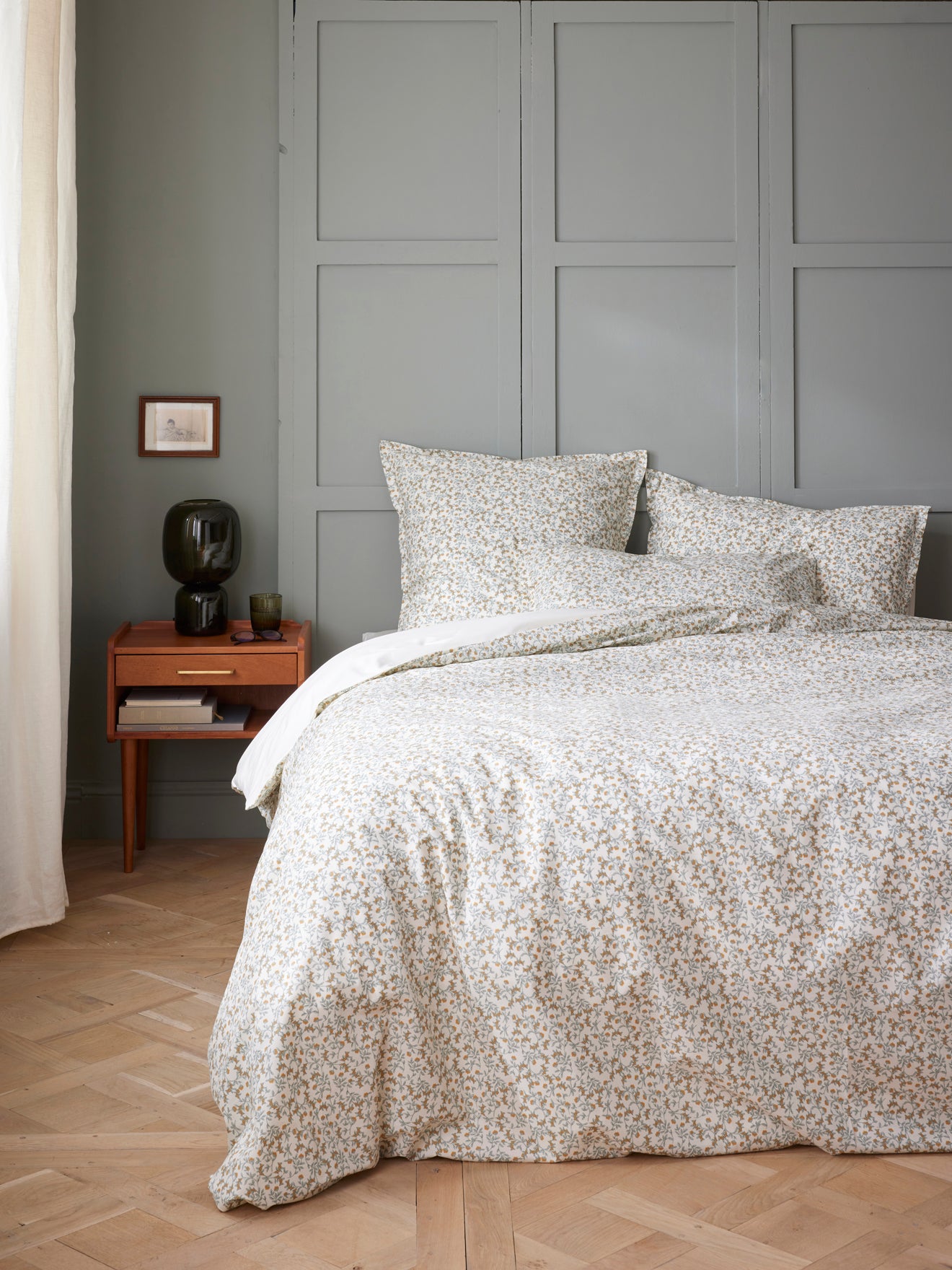 Housse de couette percale de coton "Baies sauvages"