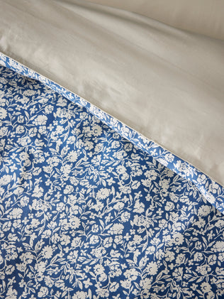 Bettbezug aus Baumwoll-Perkal « Blumen »