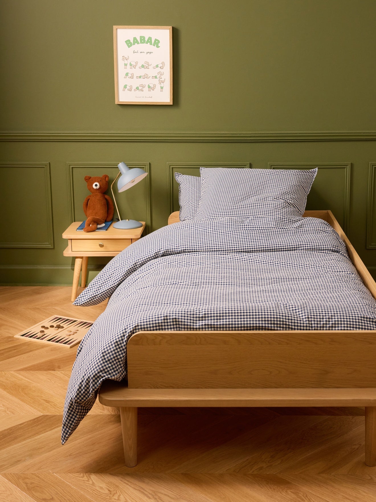 Housse de couette percale de coton "Vichy"