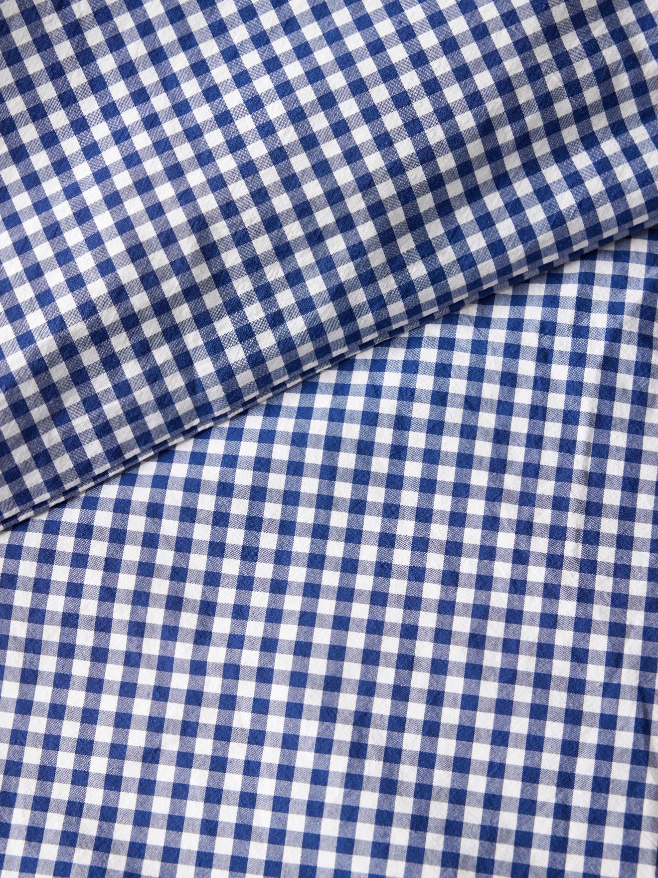 Housse de couette percale de coton "Vichy"