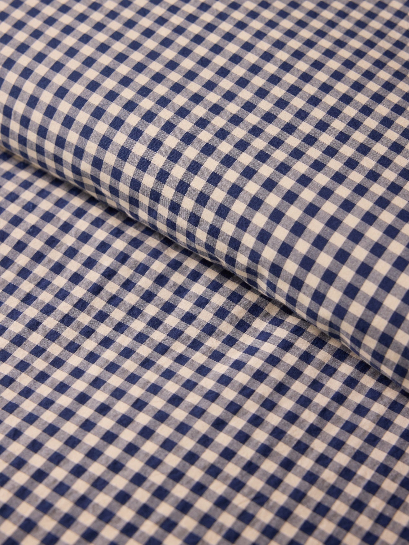 Housse de couette percale de coton "Vichy"