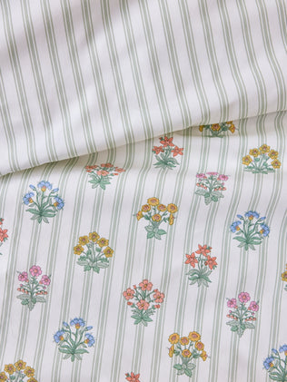 Housse de couette percale de coton "Au jardin"