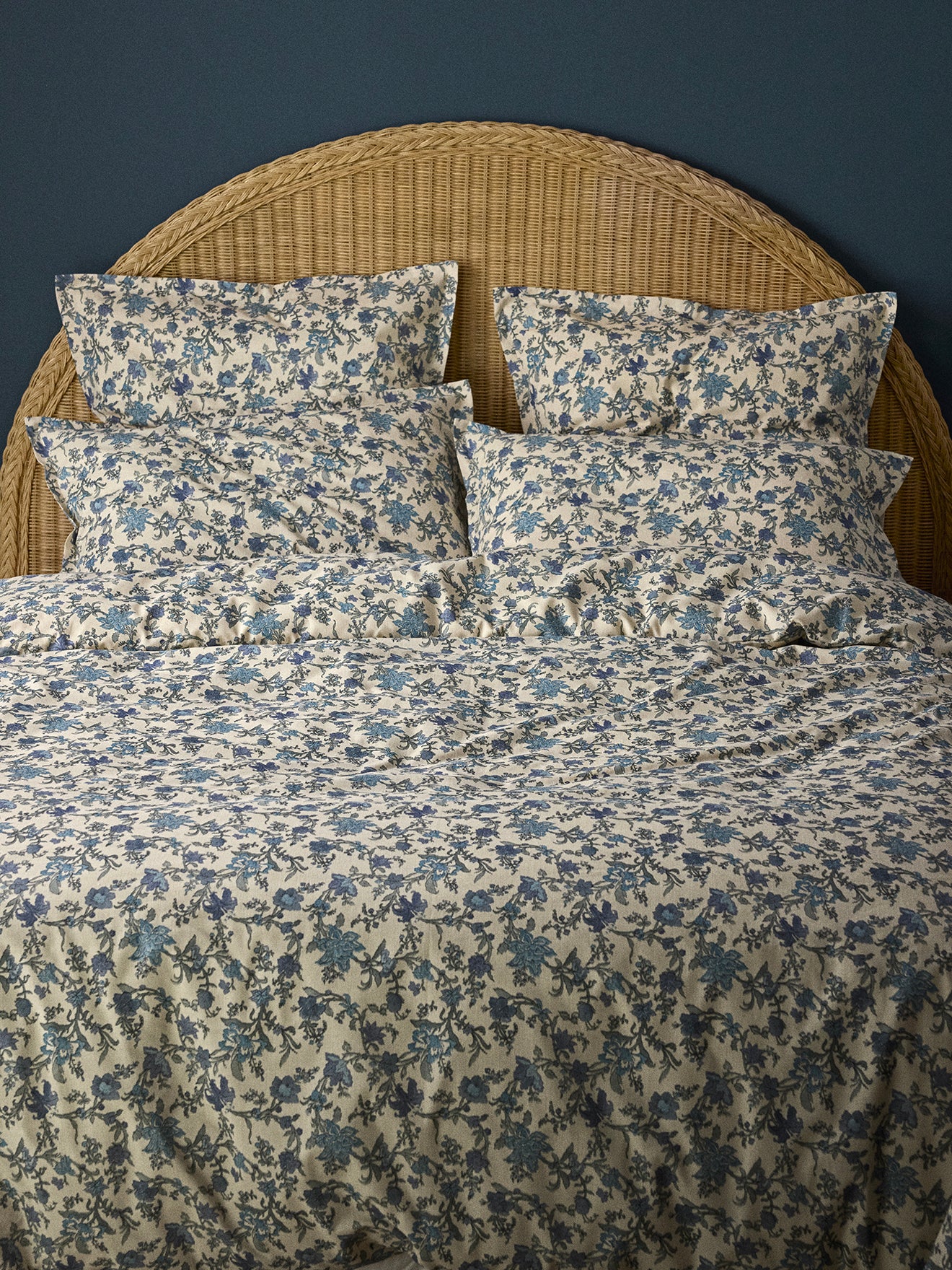 Baumwoll-Bettbezug in Leinenoptik « Aurore »