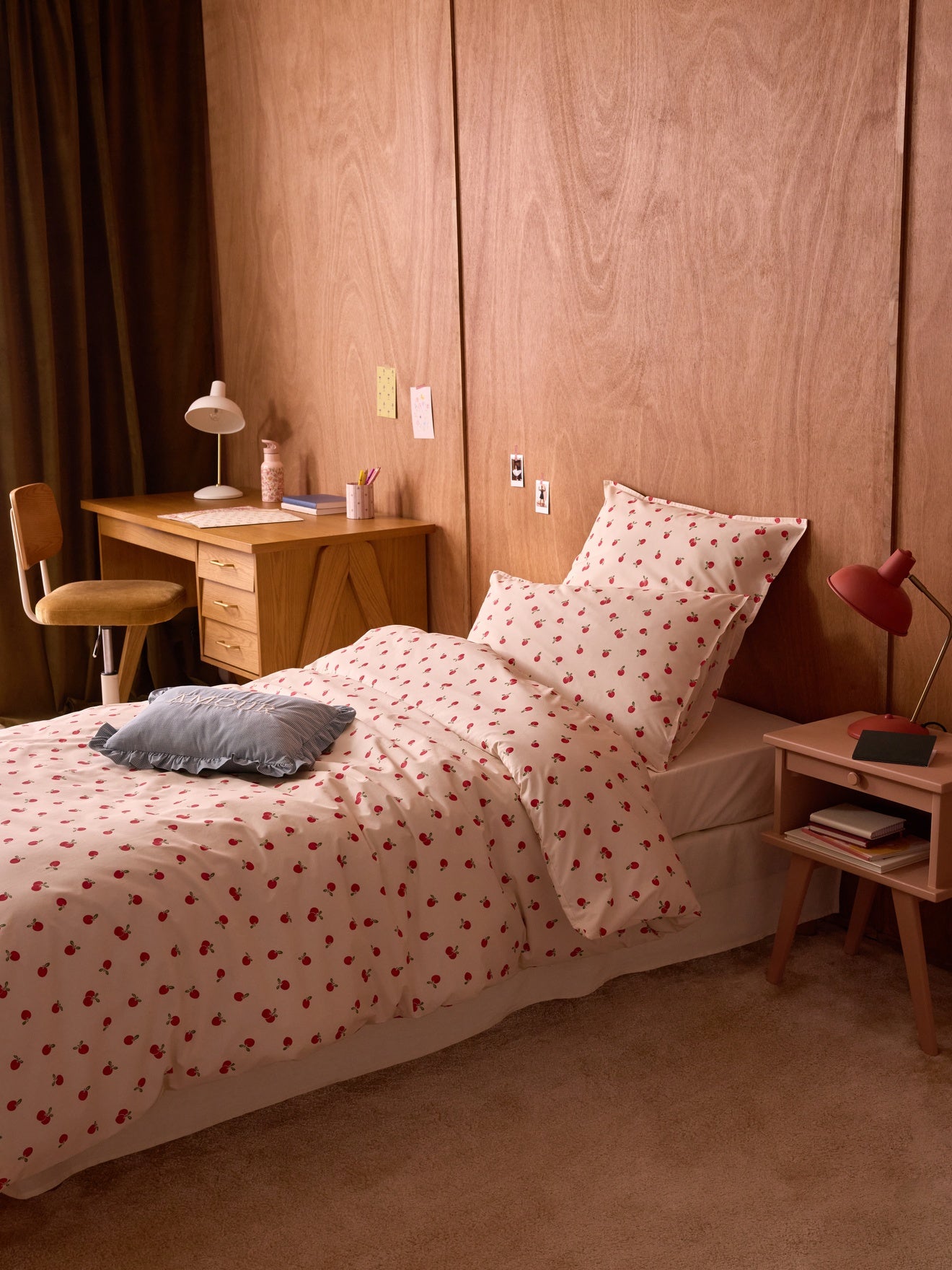 Housse de couette percale de coton "Lady Apple"
